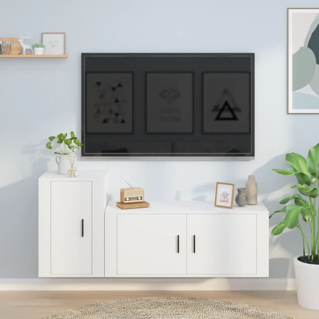 Ensemble de meubles TV 2 pièces en bois