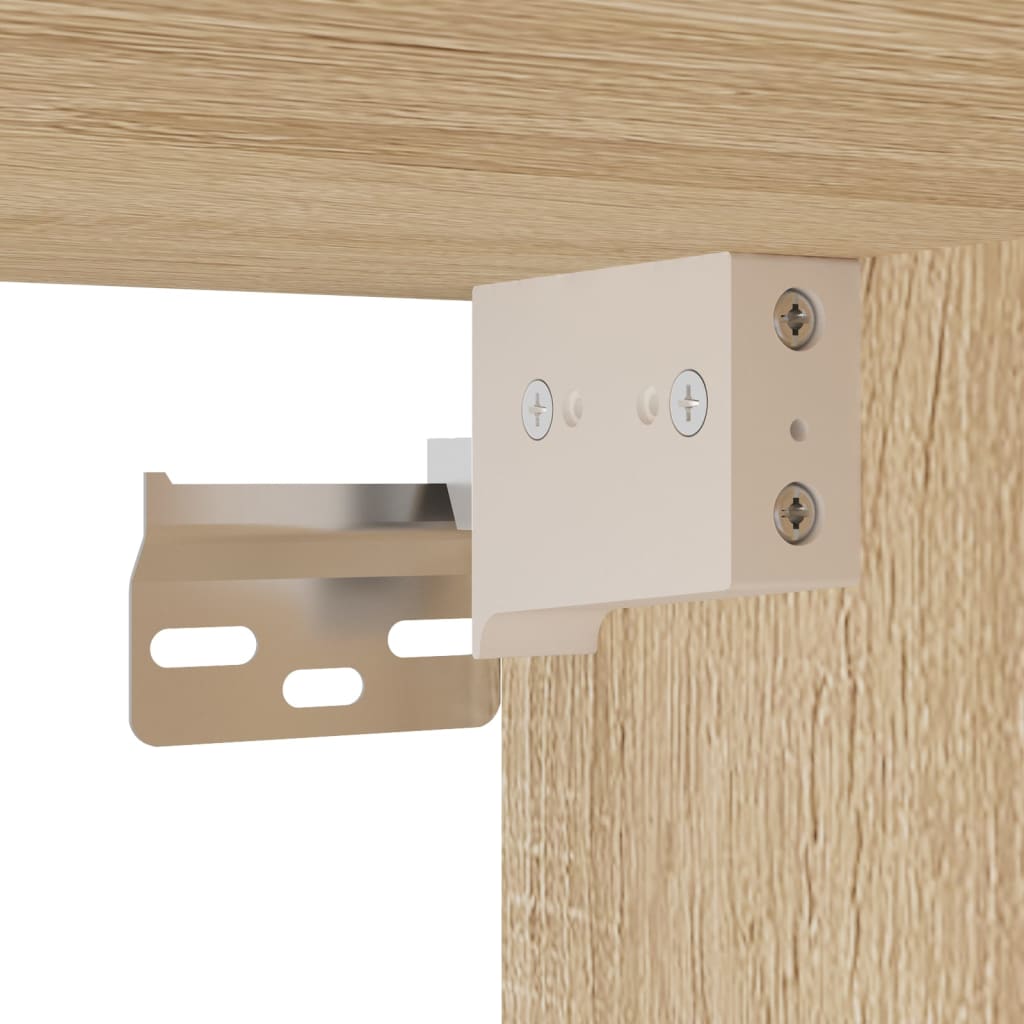 Ensemble meuble TV 2 pièces en bois couleur chêne