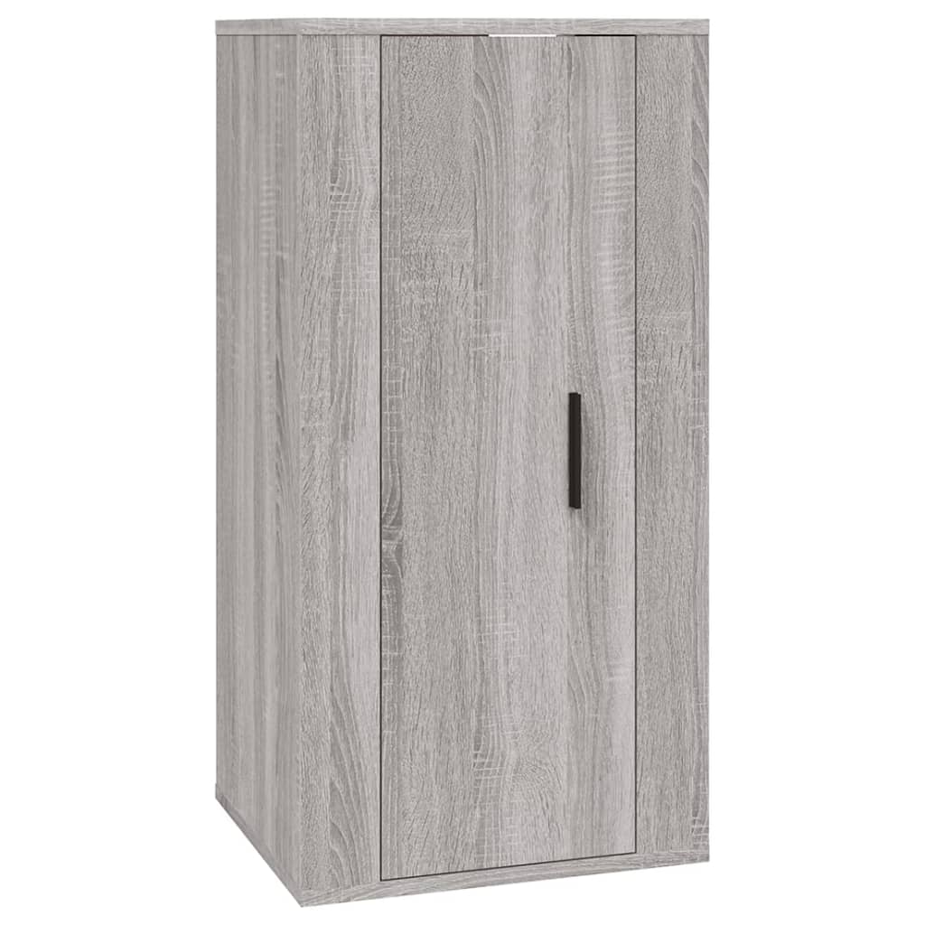 Ensemble meuble TV 2 pièces en bois couleur chêne