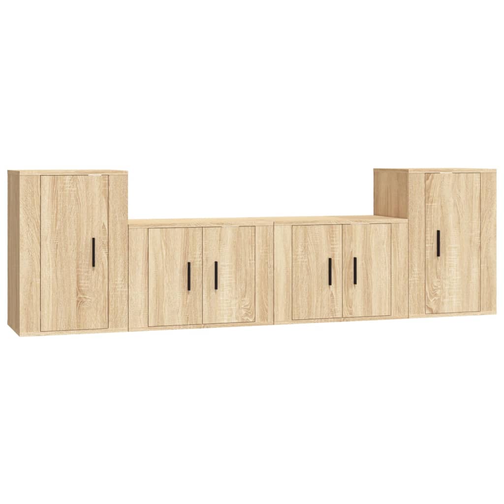 Ensemble de meubles TV 4 pièces en bois