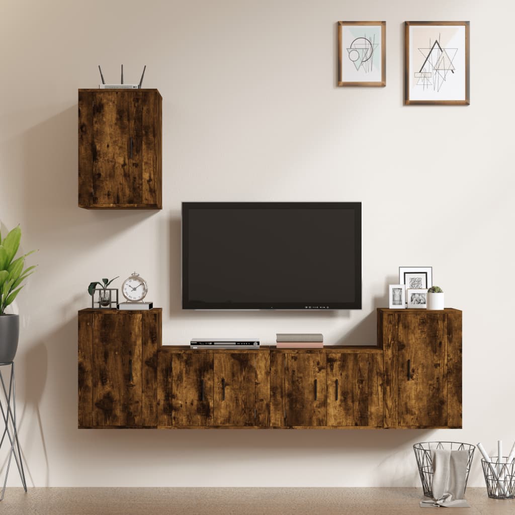 Ensemble de meubles TV 5 pièces en bois