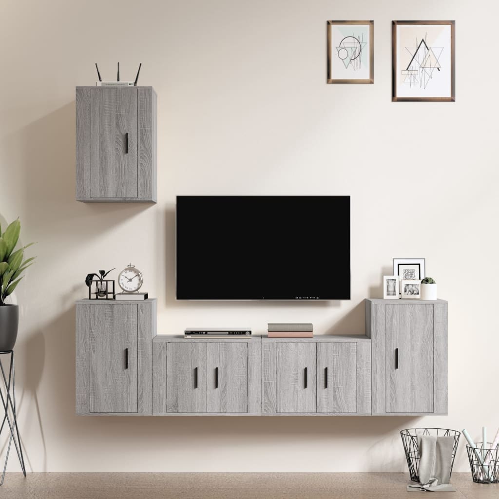 Ensemble de meubles TV 5 pièces en bois