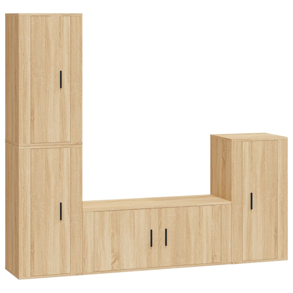 Ensemble de meubles TV 4 pièces en bois