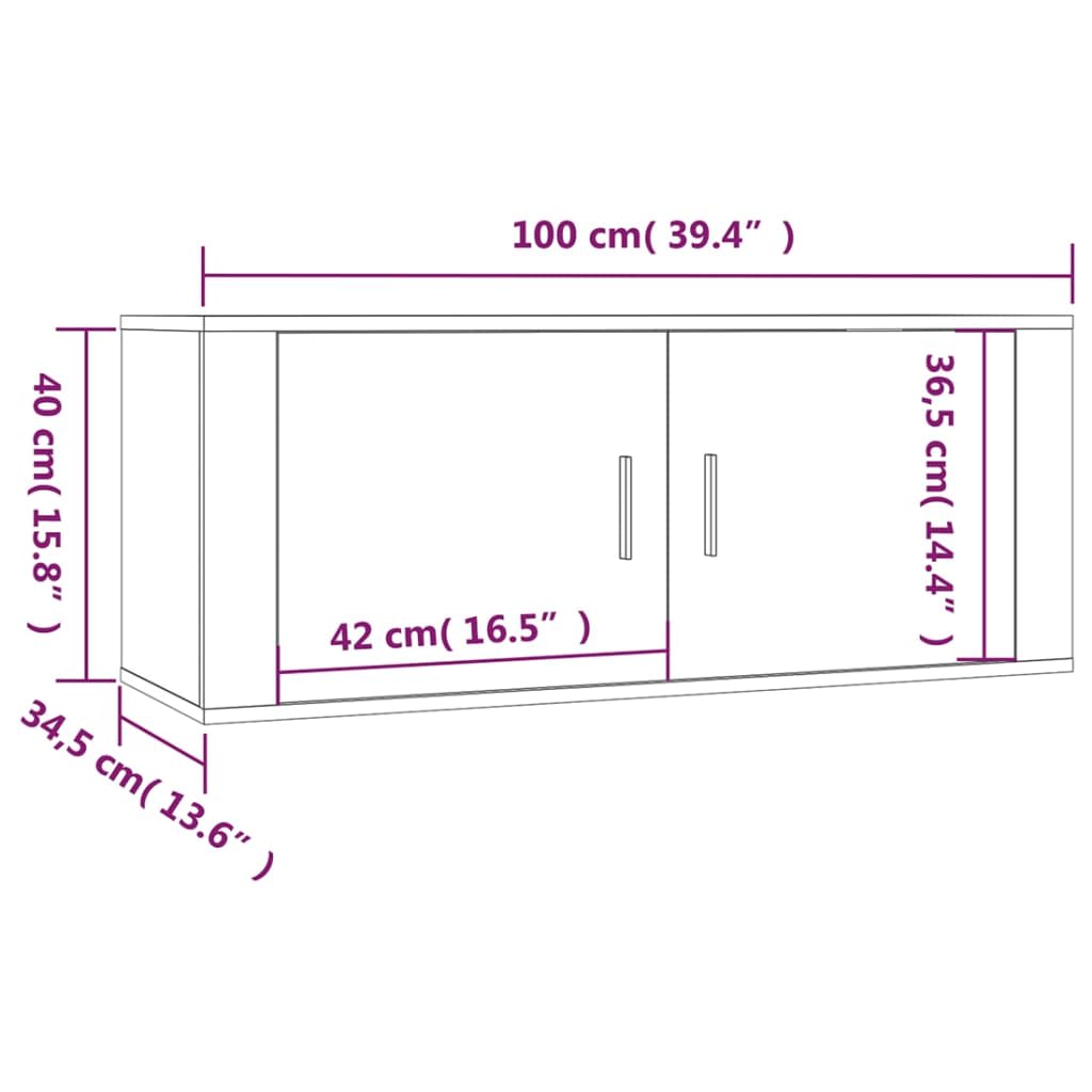 Ensemble de meubles TV 2 pièces en bois