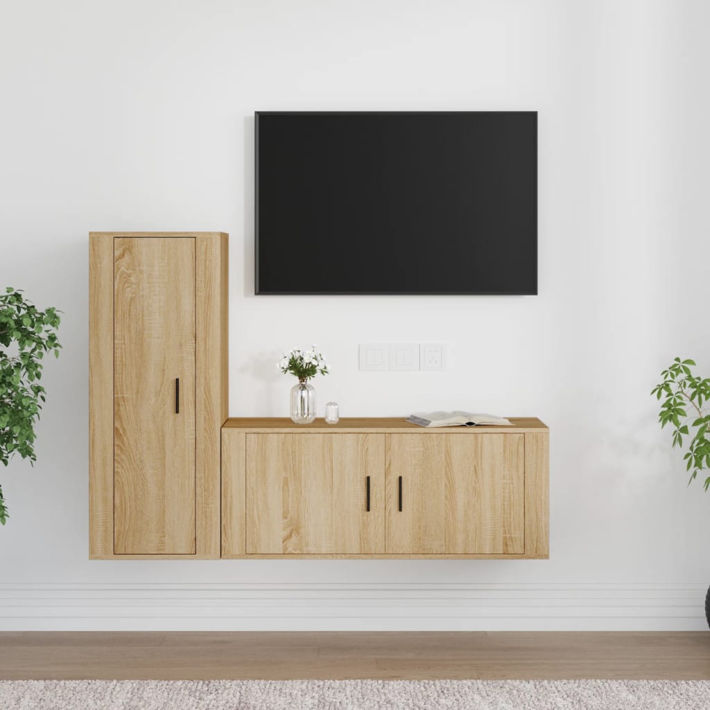 Ensemble de meubles TV 2 pièces en bois