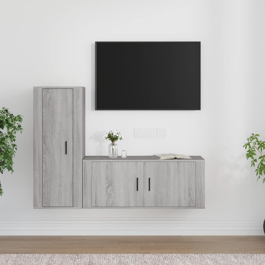 Ensemble de meubles TV 2 pièces en bois