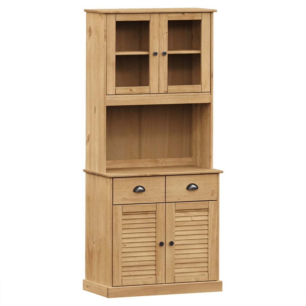 Armoire haute VIGO 78x40x175 cm en bois de pin massif