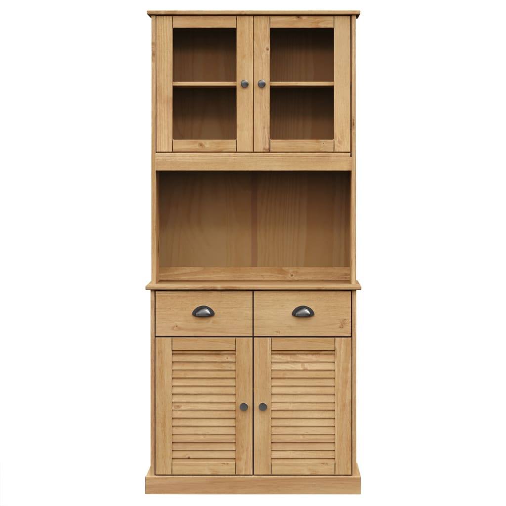 Armoire haute VIGO 78x40x175 cm en bois de pin massif