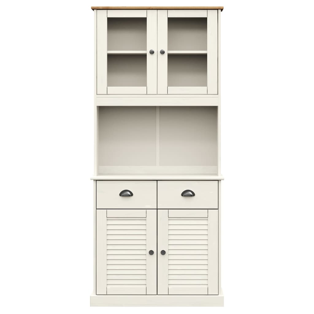 Armoire haute VIGO 78x40x175 cm en bois de pin massif