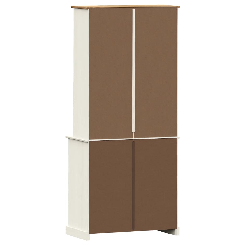 Armoire haute VIGO 78x40x175 cm en bois de pin massif