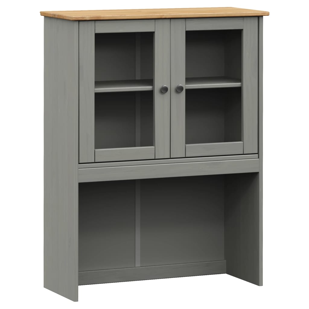 Hoge kast VIGO 78x40x175 cm massief grenenhout grijs