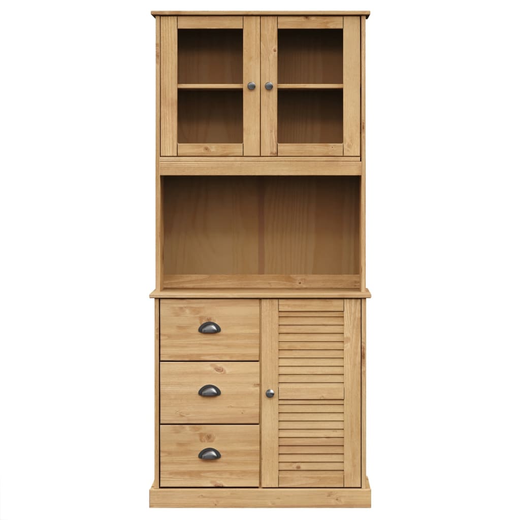 Armoire haute VIGO 78x40x175 cm en bois de pin massif