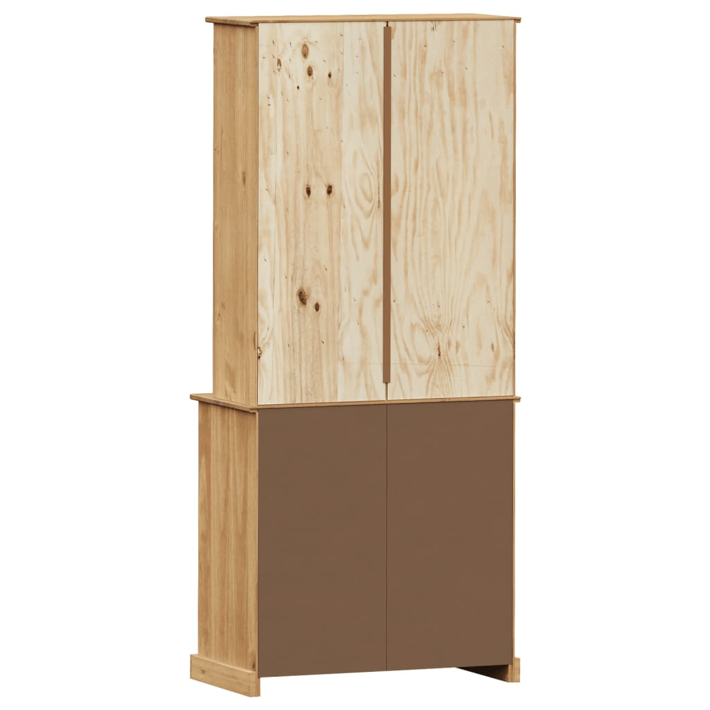 Armoire haute VIGO 78x40x175 cm en bois de pin massif