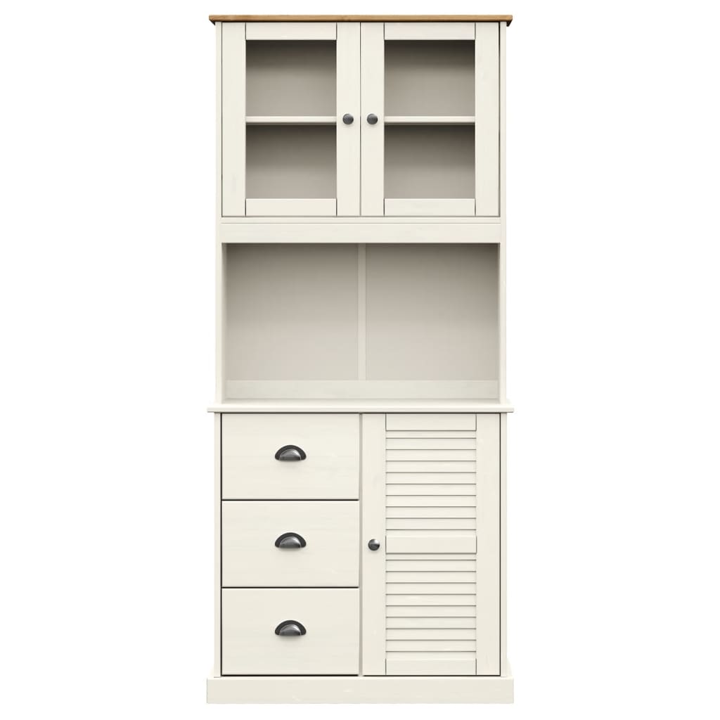 Hoge kast VIGO 78x40x175 cm massief grenenhout