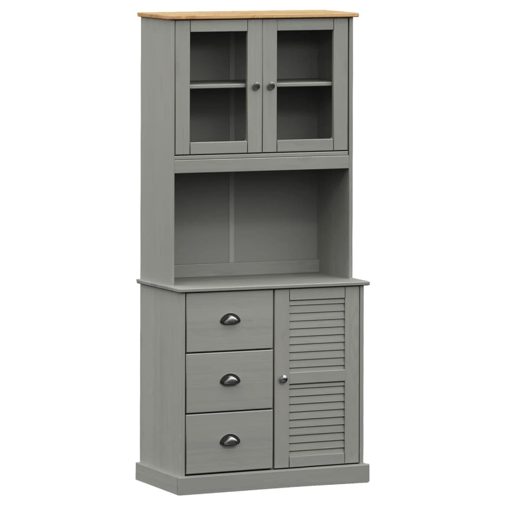 Hoge kast VIGO 78x40x175 cm massief grenenhout