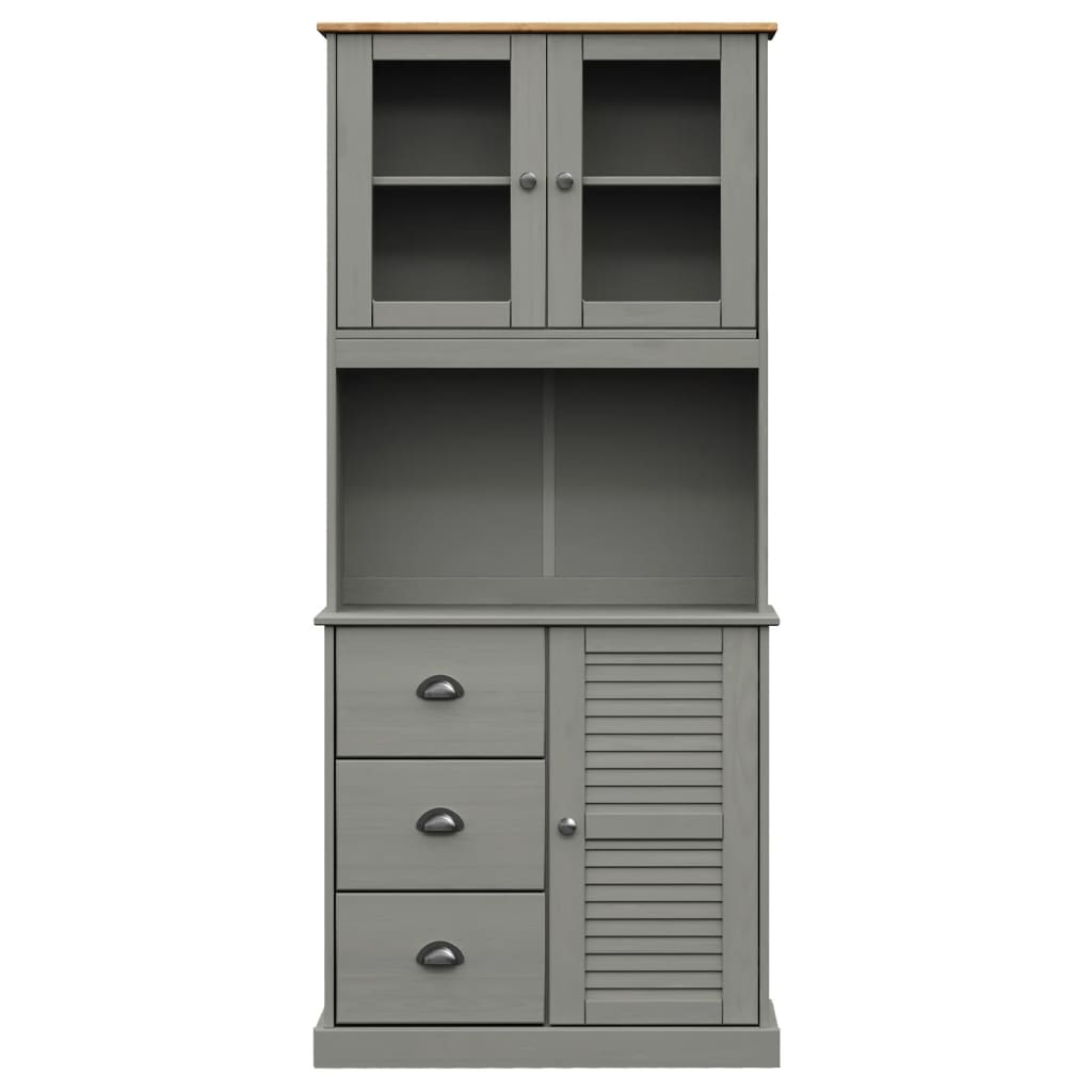 Armoire haute VIGO 78x40x175 cm en bois de pin massif