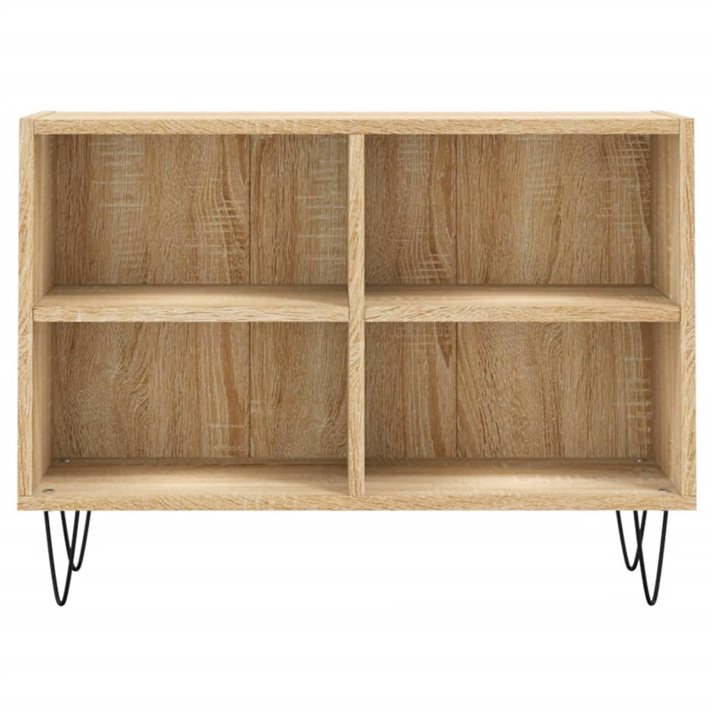 Tv-meubel 69,5x30x50 cm bewerkt hout eikenkleurig