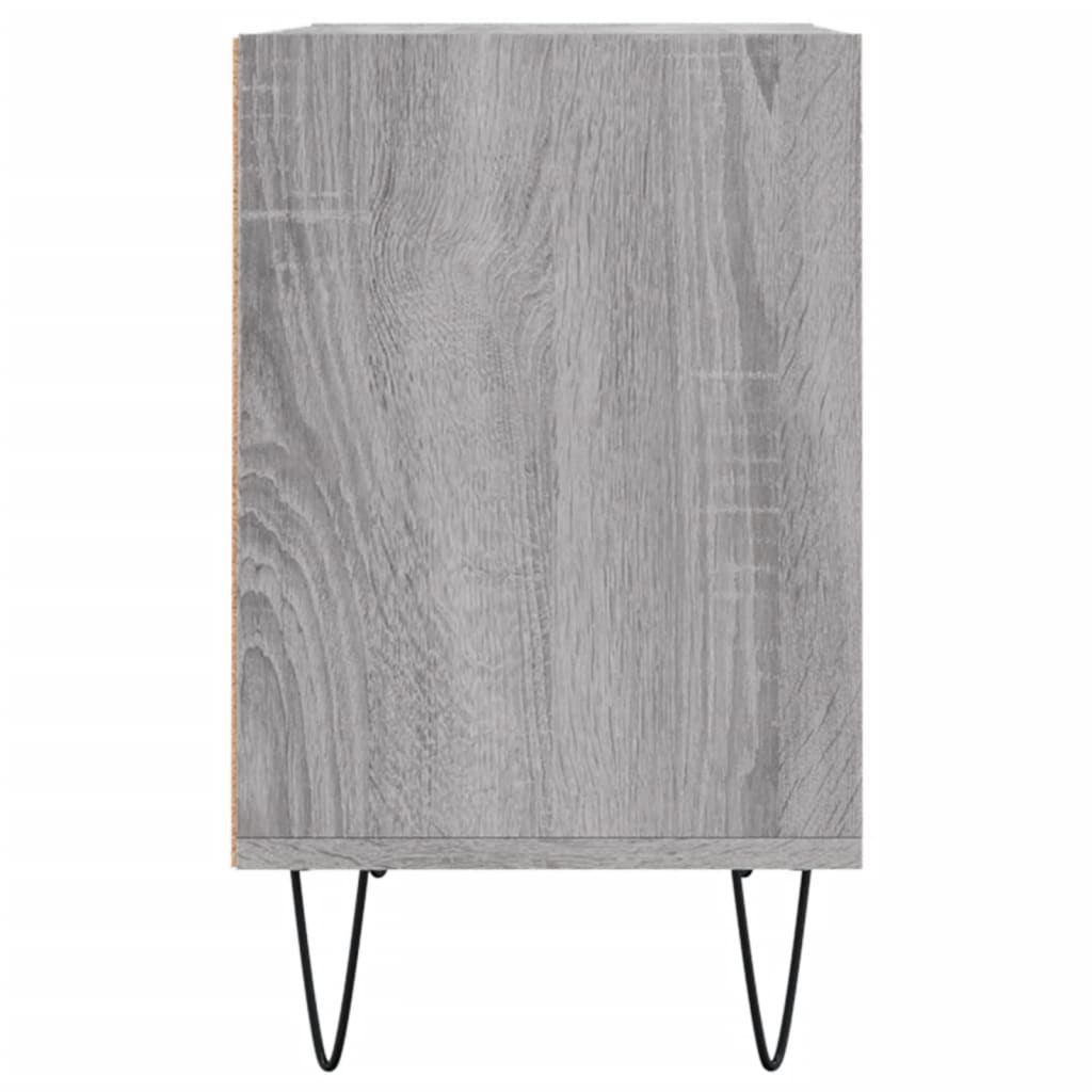 Tv-meubel 69,5x30x50 cm bewerkt hout eikenkleurig