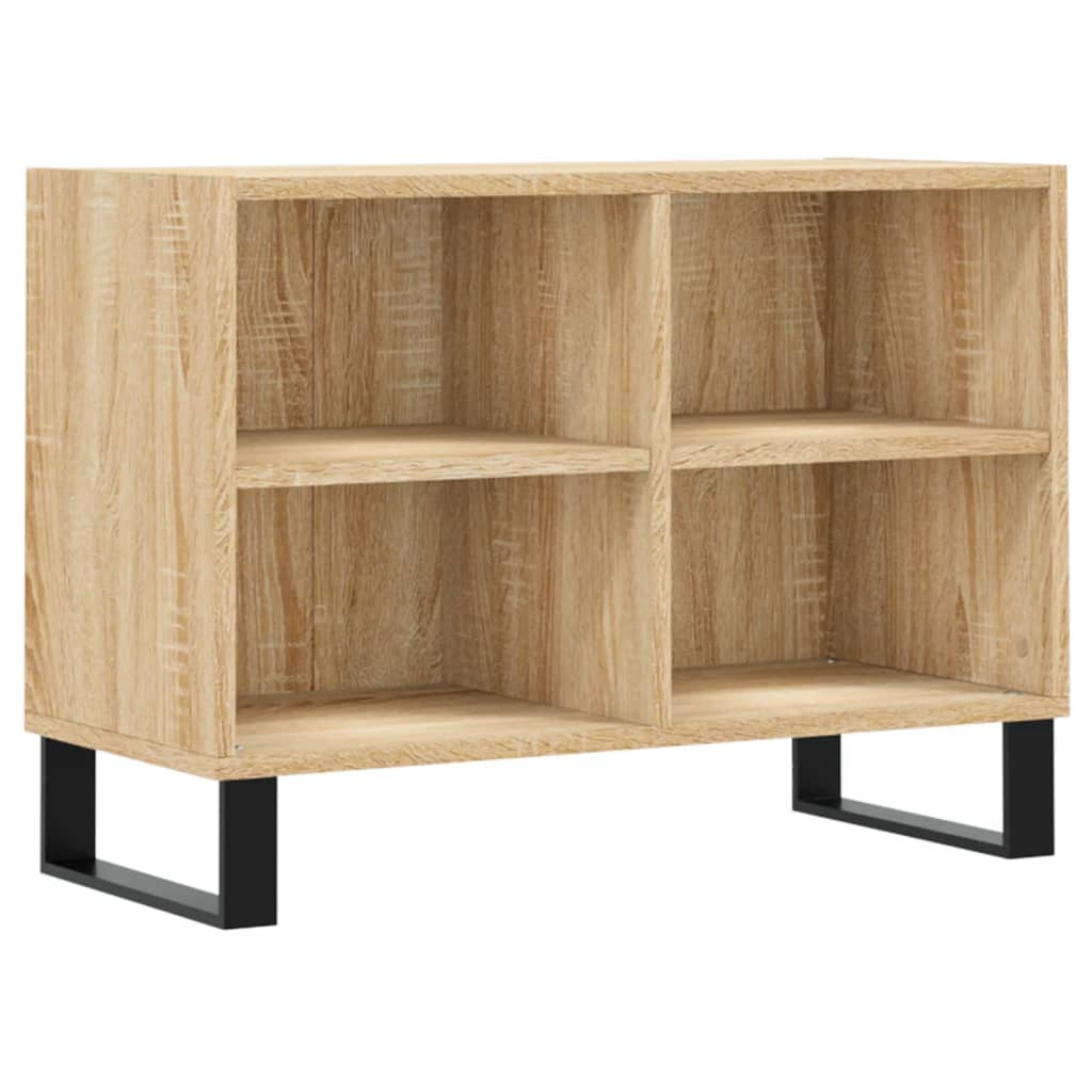 Tv-meubel 69,5x30x50 cm bewerkt hout eikenkleurig