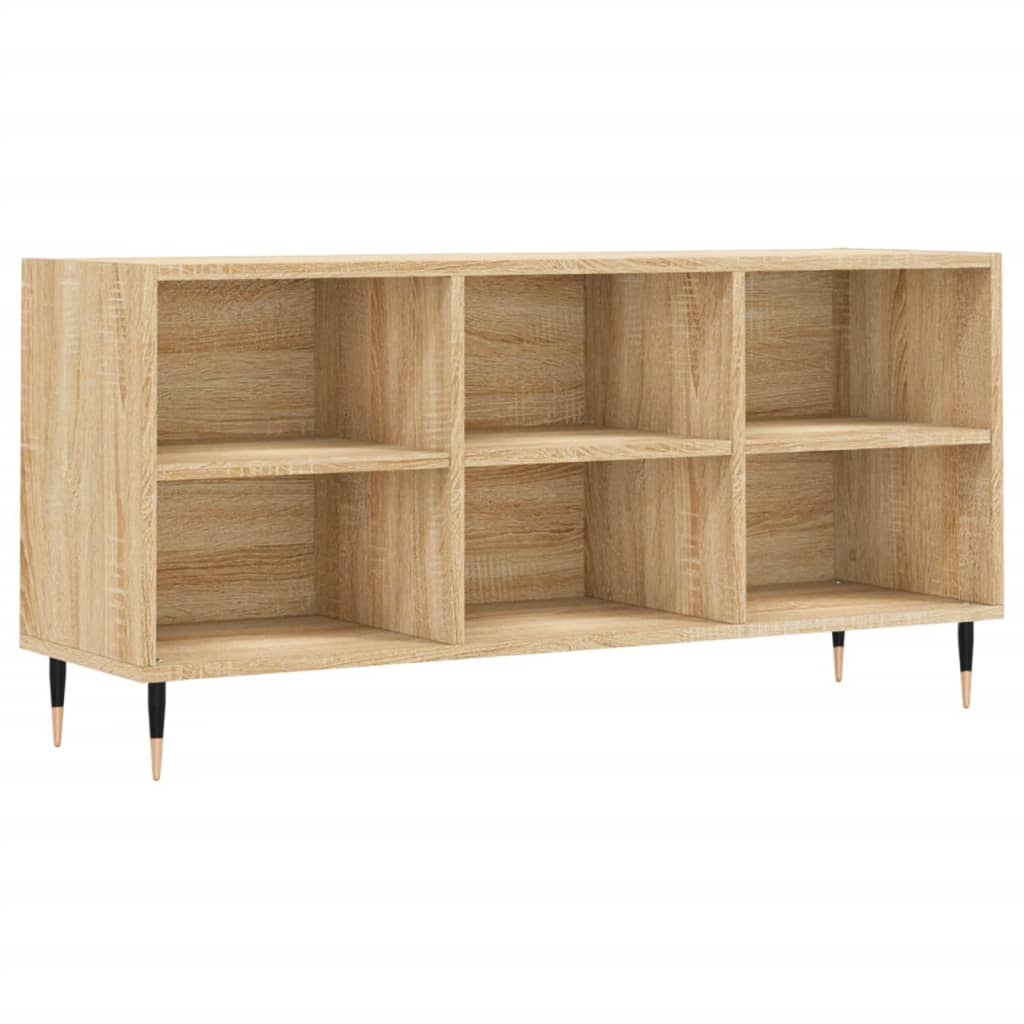 Meuble TV 103,5x30x50 cm en bois travaillé