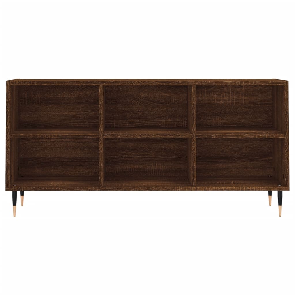 Tv-meubel 103,5x30x50 cm bewerkt hout bruin eikenkleur