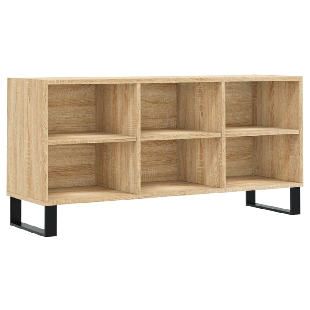 Tv-meubel 103,5x30x50 cm bewerkt hout eikenkleurig