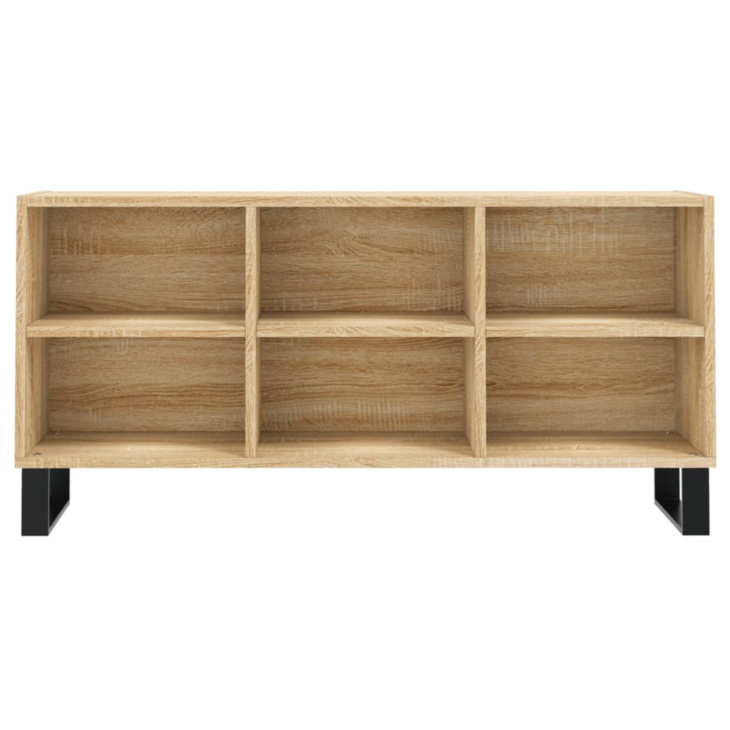 Tv-meubel 103,5x30x50 cm bewerkt hout eikenkleurig