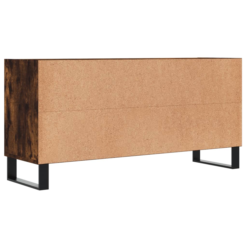 Tv-meubel 103,5x30x50 cm bewerkt hout eikenkleurig