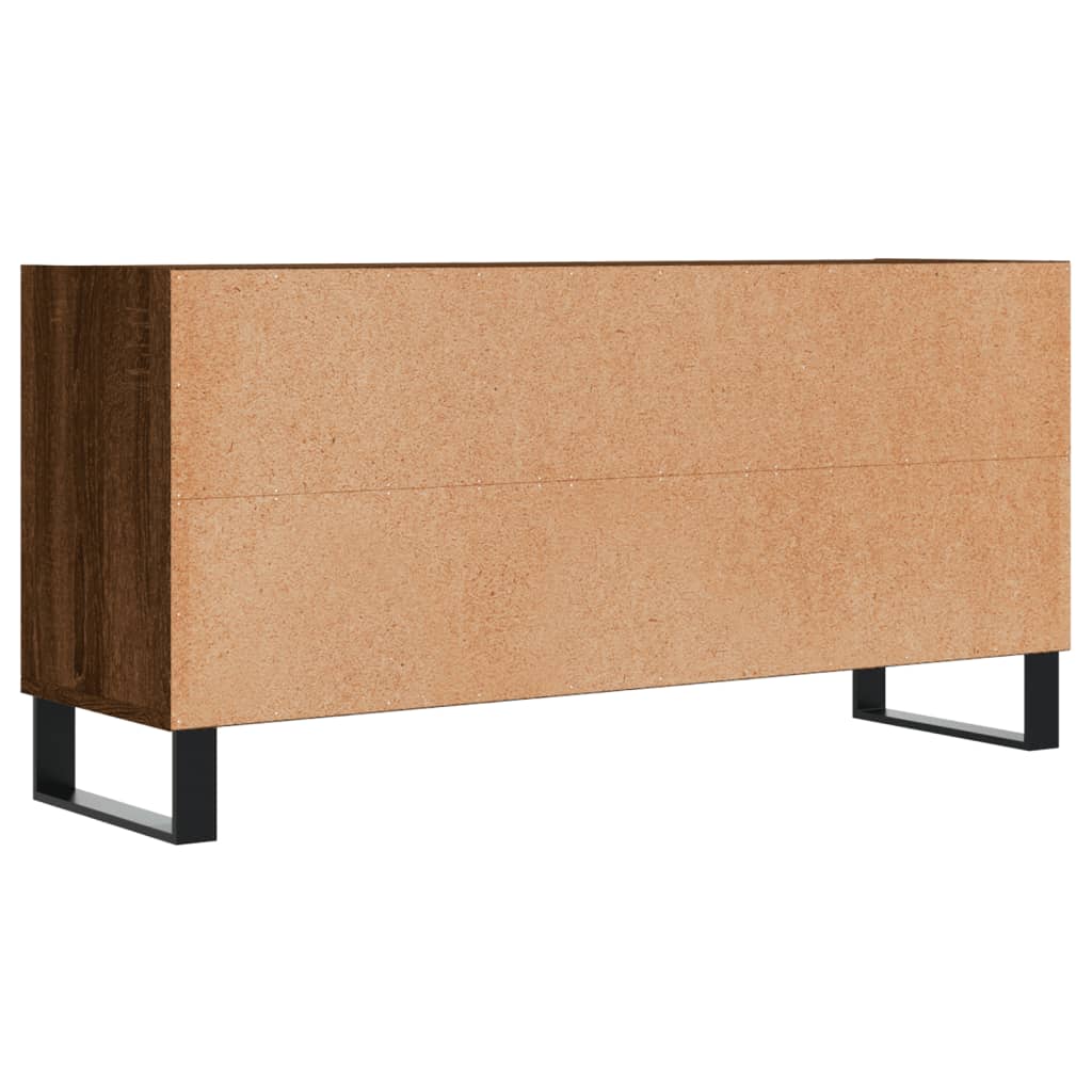 Tv-meubel 103,5x30x50 cm bewerkt hout eikenkleurig