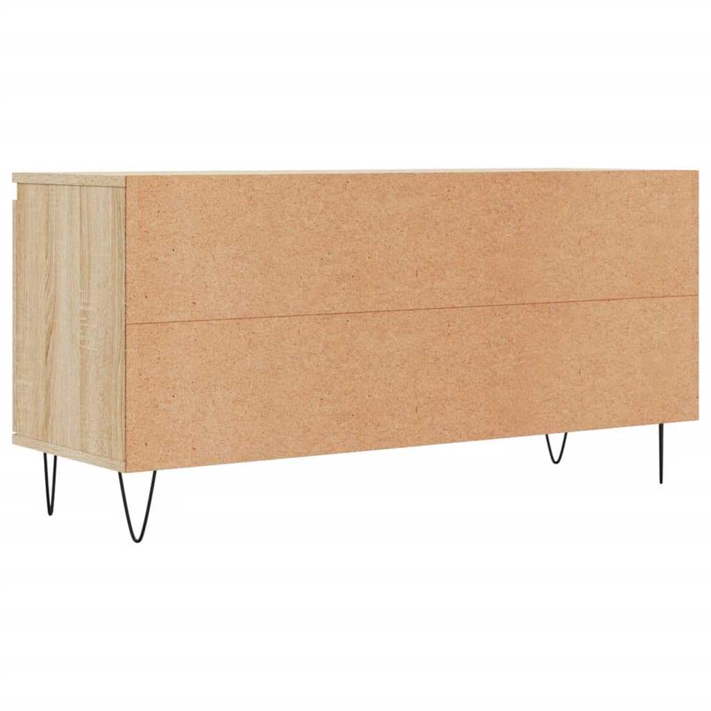 Tv-meubel 104x35x50 cm bewerkt hout eikenkleurig