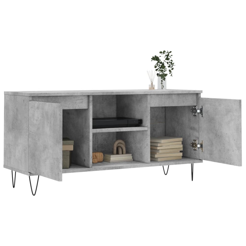 Tv-meubel 104x35x50 cm bewerkt hout eikenkleurig