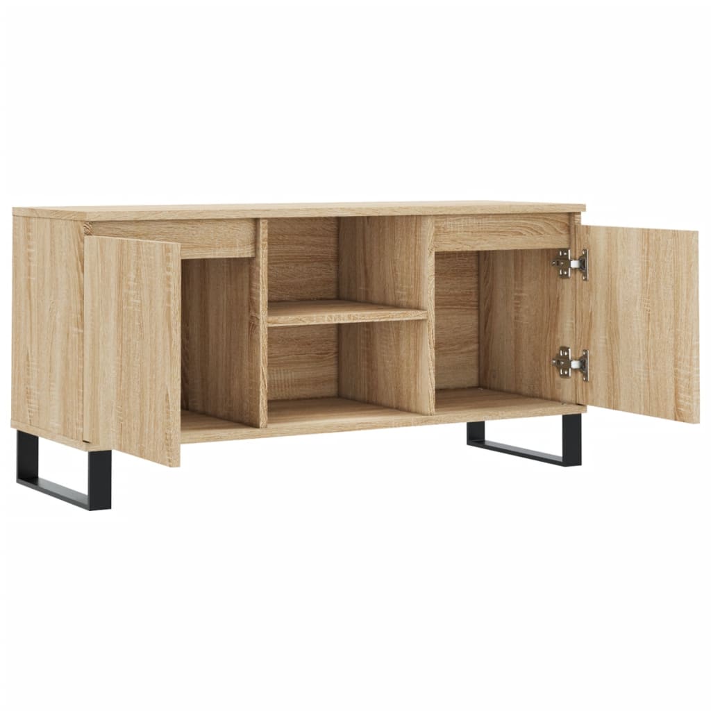 Tv-meubel 104x35x50 cm bewerkt hout