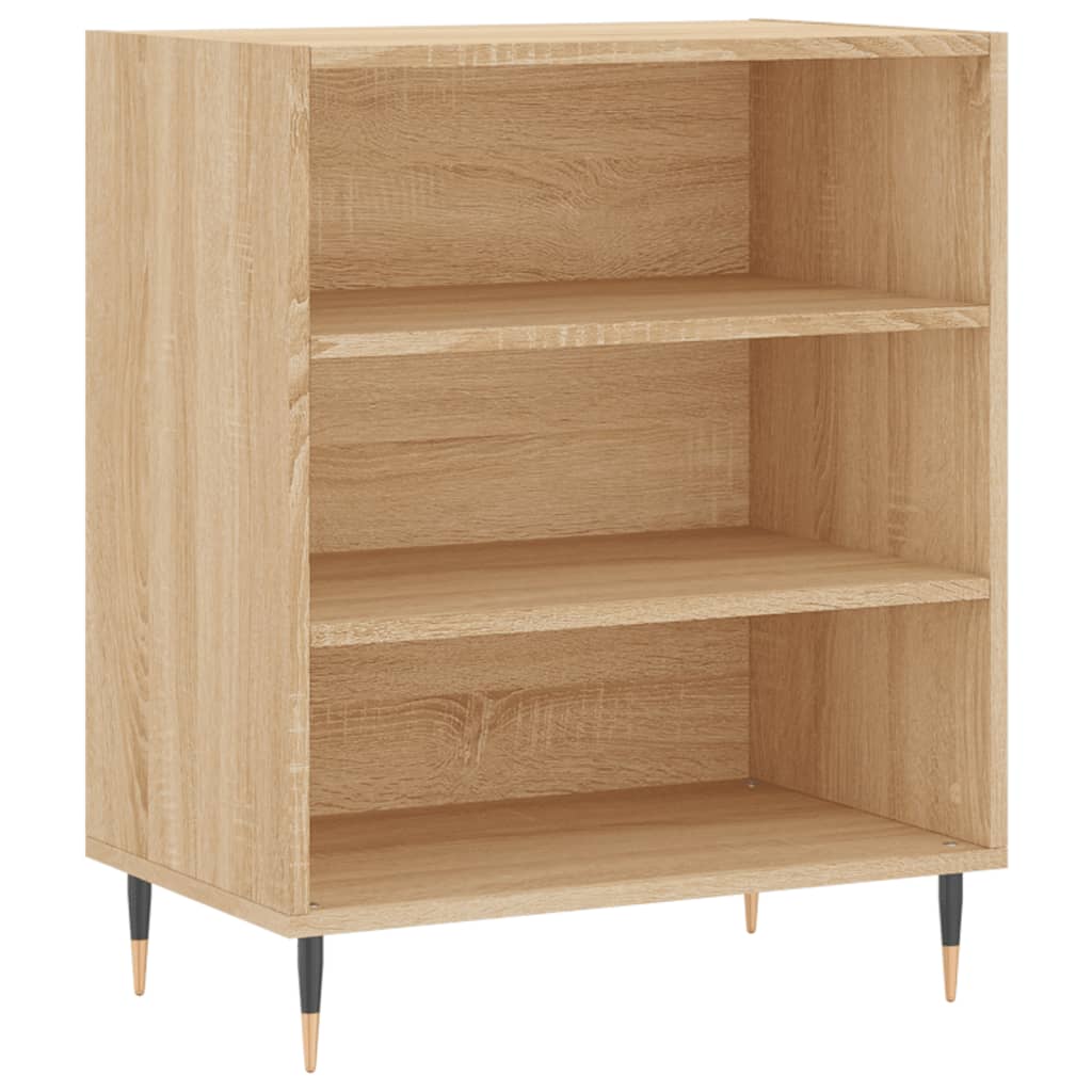 Dressoir 57x35x70 cm bewerkt hout bruin eikenkleur