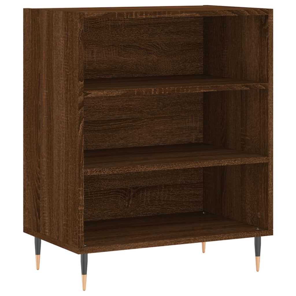 Buffet 57x35x70 cm bois fini couleur chêne marron