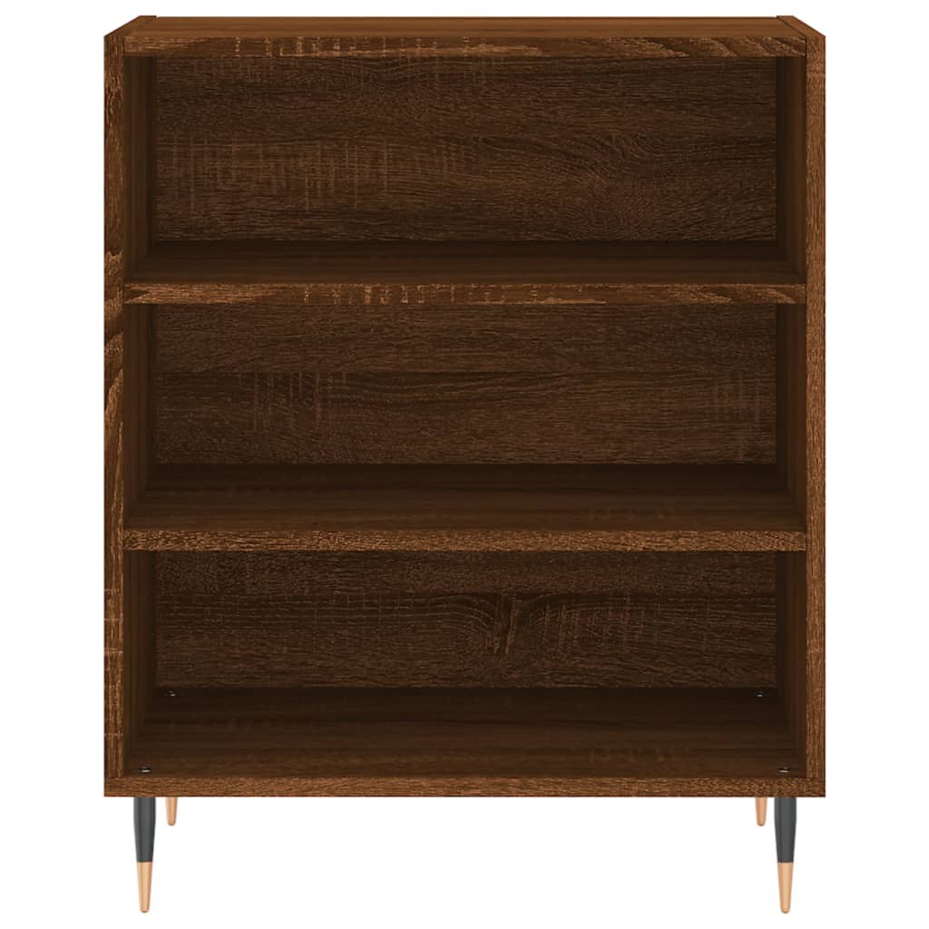 Buffet 57x35x70 cm bois fini couleur chêne marron