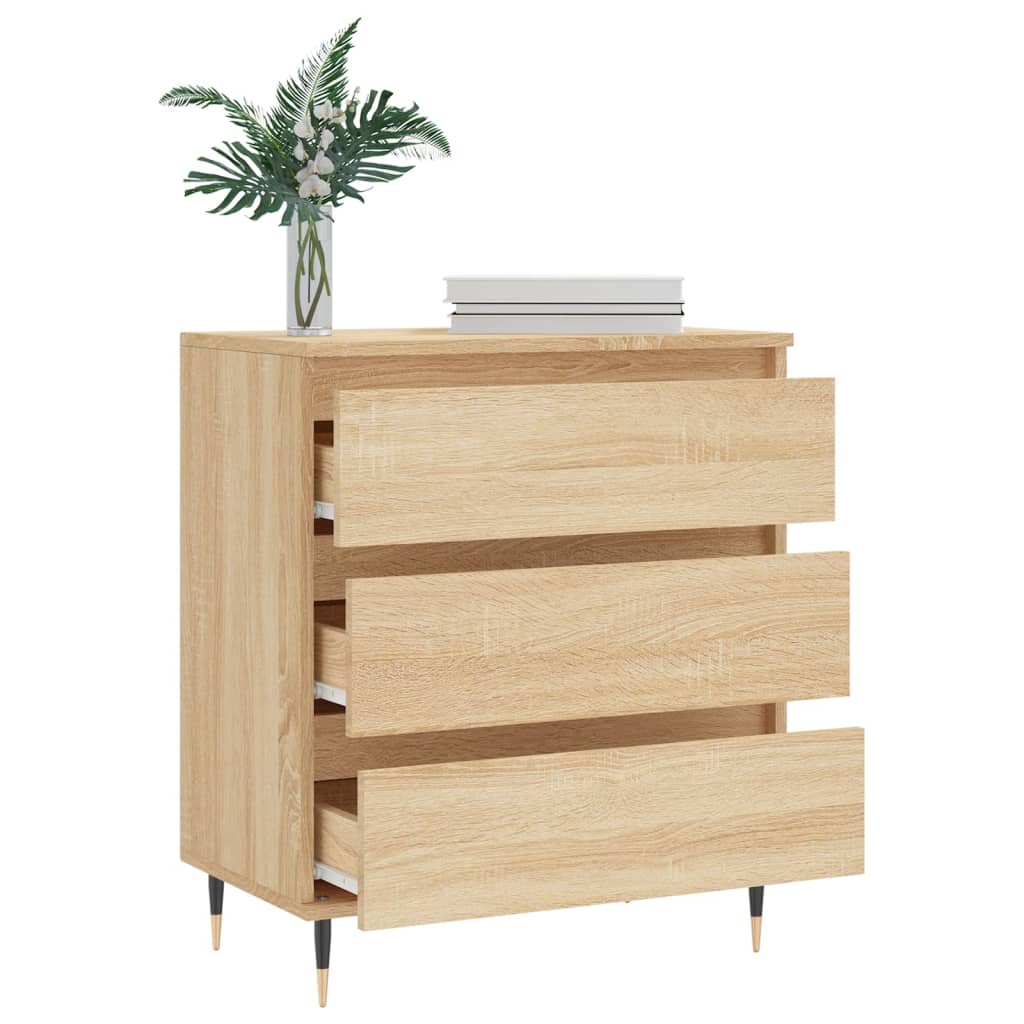 Dressoir 60x35x70 cm bewerkt hout