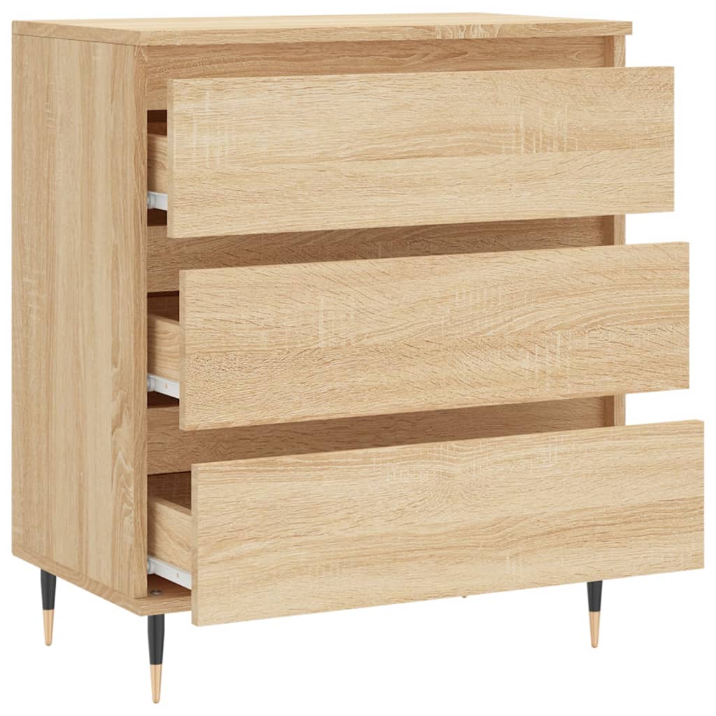 Dressoir 60x35x70 cm bewerkt hout