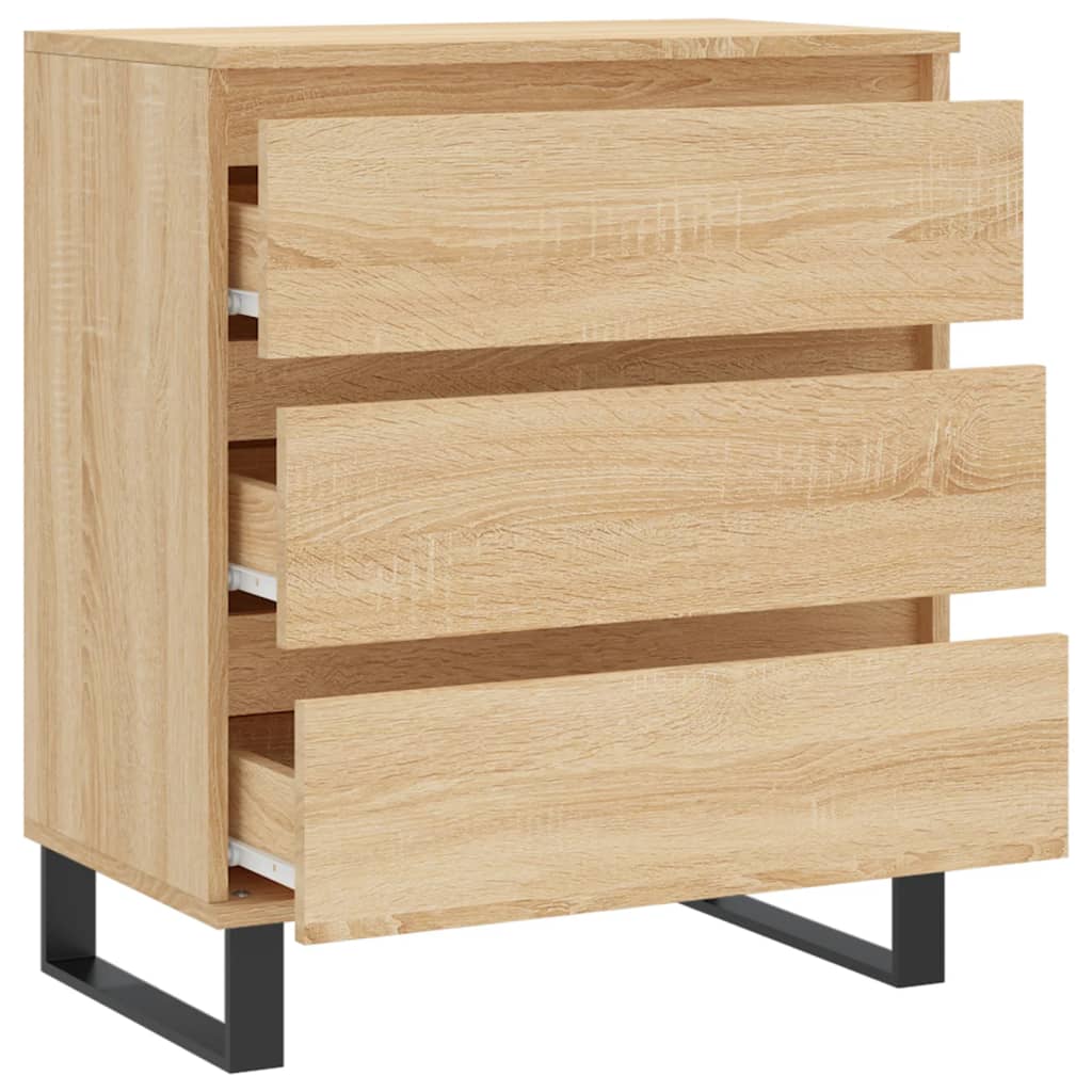 Dressoir 60x35x70 cm bewerkt hout