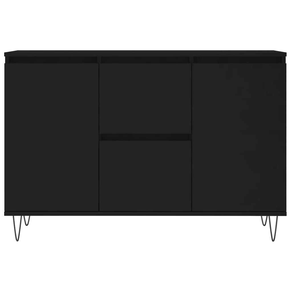 Buffet 104x35x70 cm en dérivé du bois couleur chêne