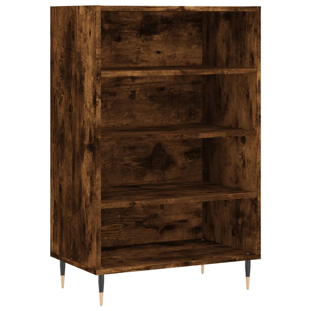 Armoire haute 57x35x90 cm en dérivé du bois, couleur chêne