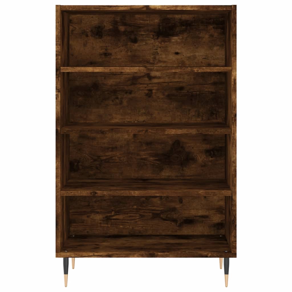 Armoire haute 57x35x90 cm en dérivé du bois, couleur chêne