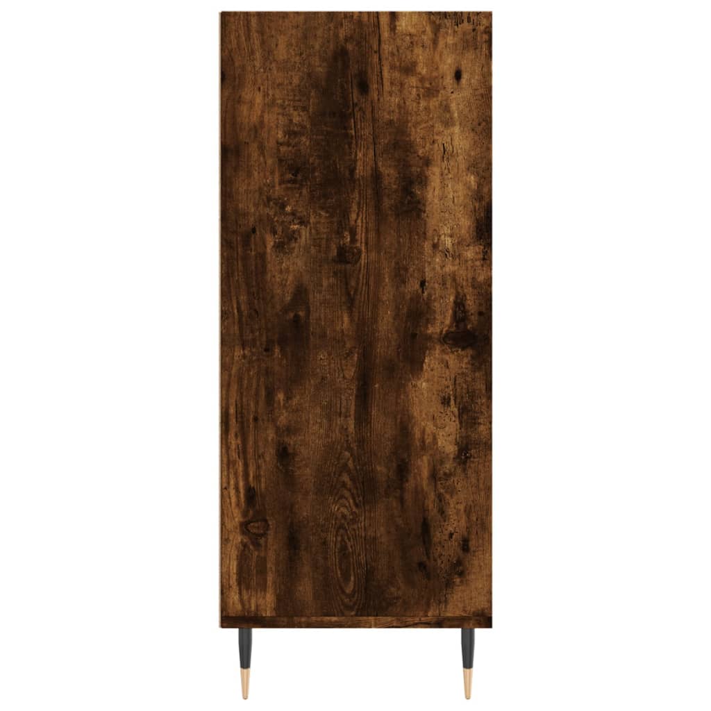 Armoire haute 57x35x90 cm en dérivé du bois, couleur chêne