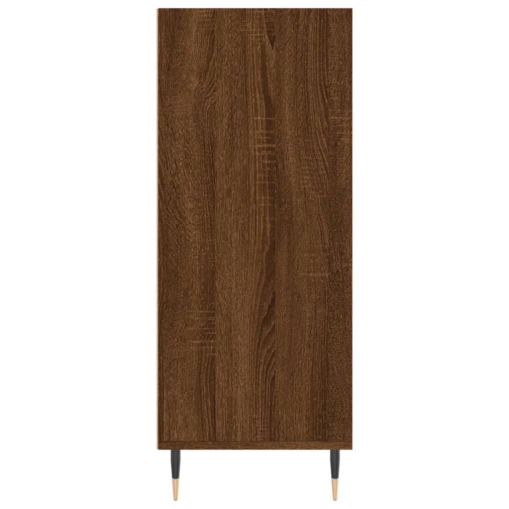 Armoire haute 57x35x90 cm en dérivé du bois, couleur chêne