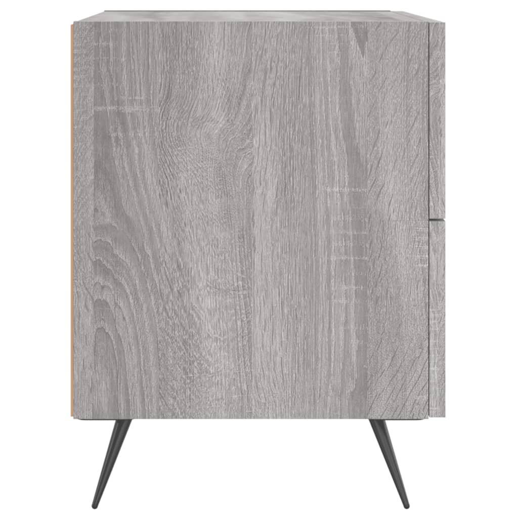 Nachtkastjes 2 st 40x35x47,5 cm bewerkt hout bruin eikenkleur