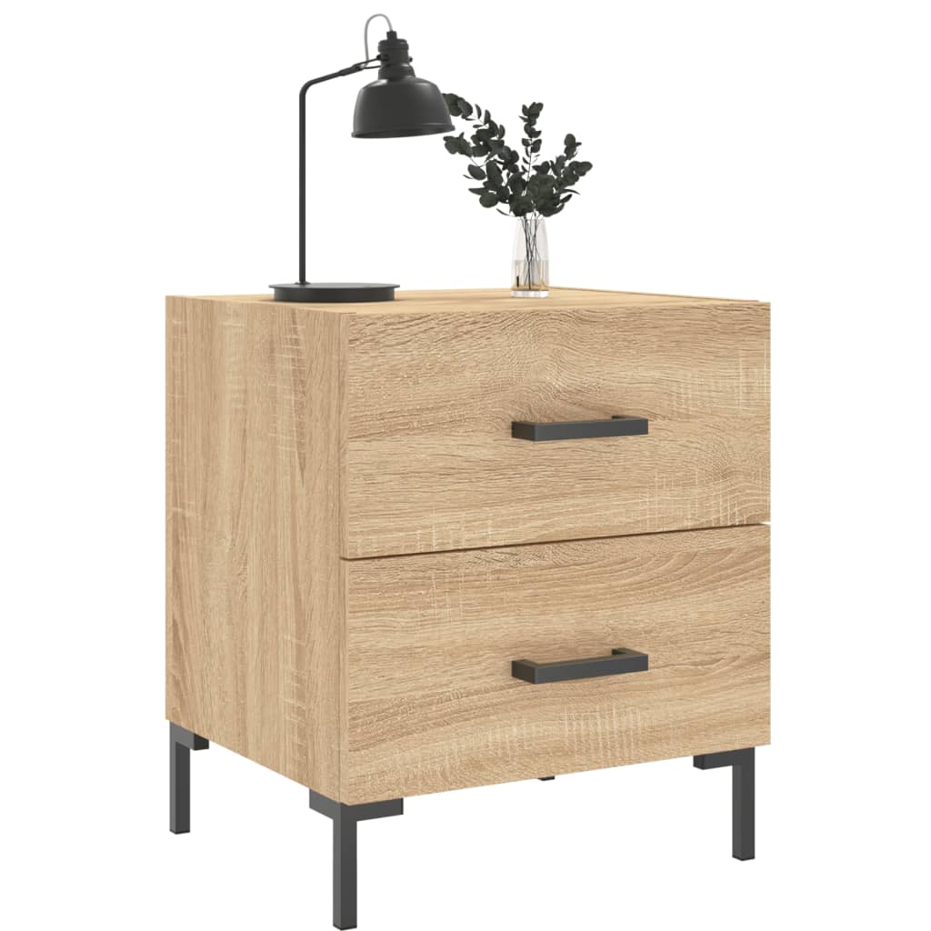 Nachtkastjes 2 st 40x35x47,5 cm bewerkt hout