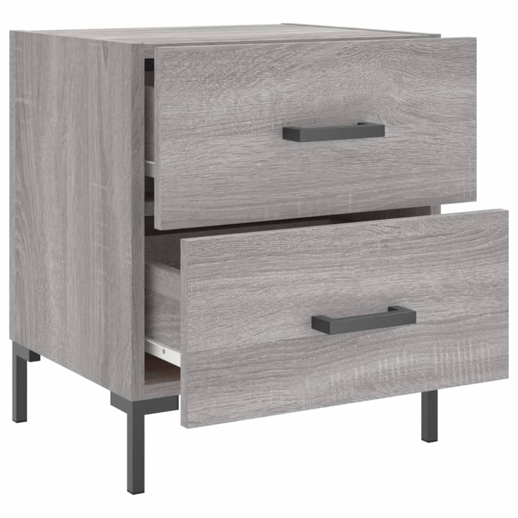 Nachtkastjes 2 st 40x35x47,5 cm bewerkt hout