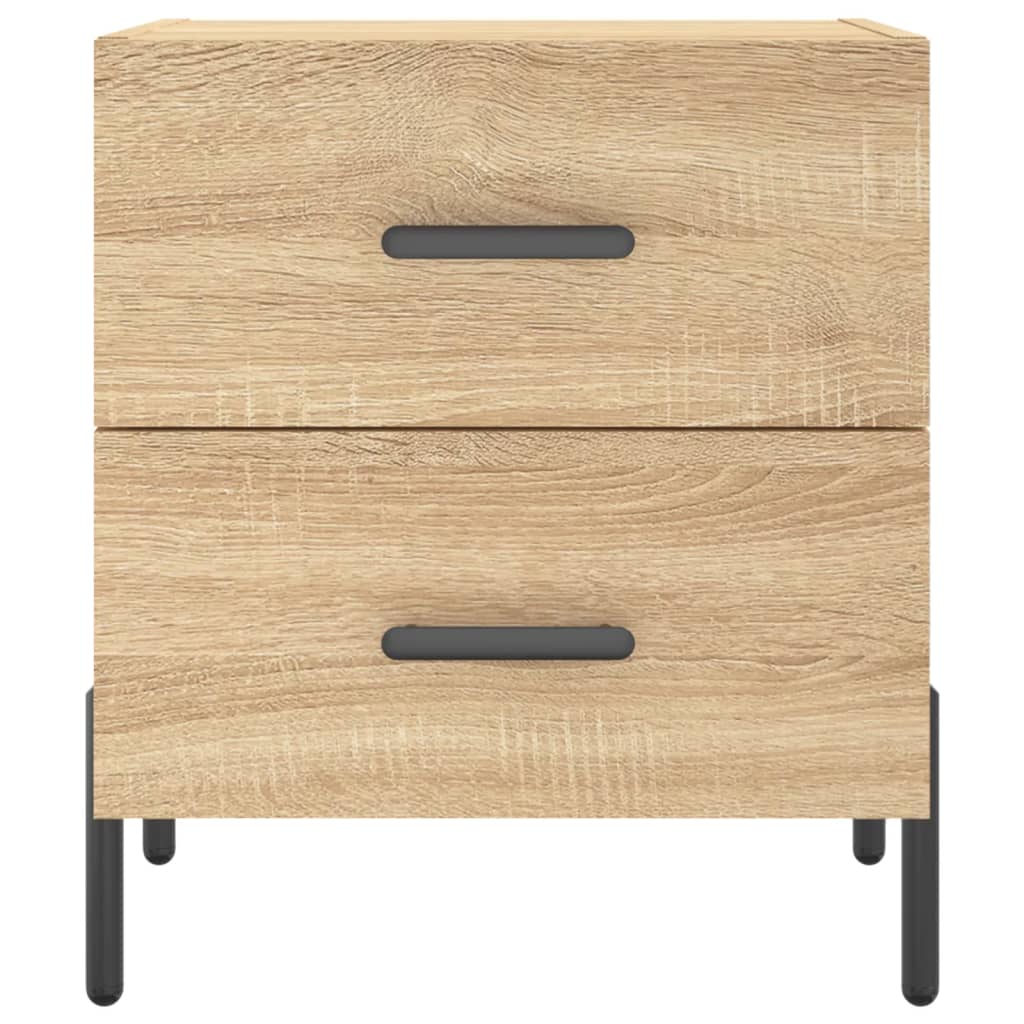 Nachtkastjes 2 st 40x35x47,5 cm bewerkt hout