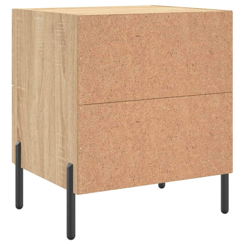 Nachtkastjes 2 st 40x35x47,5 cm bewerkt hout