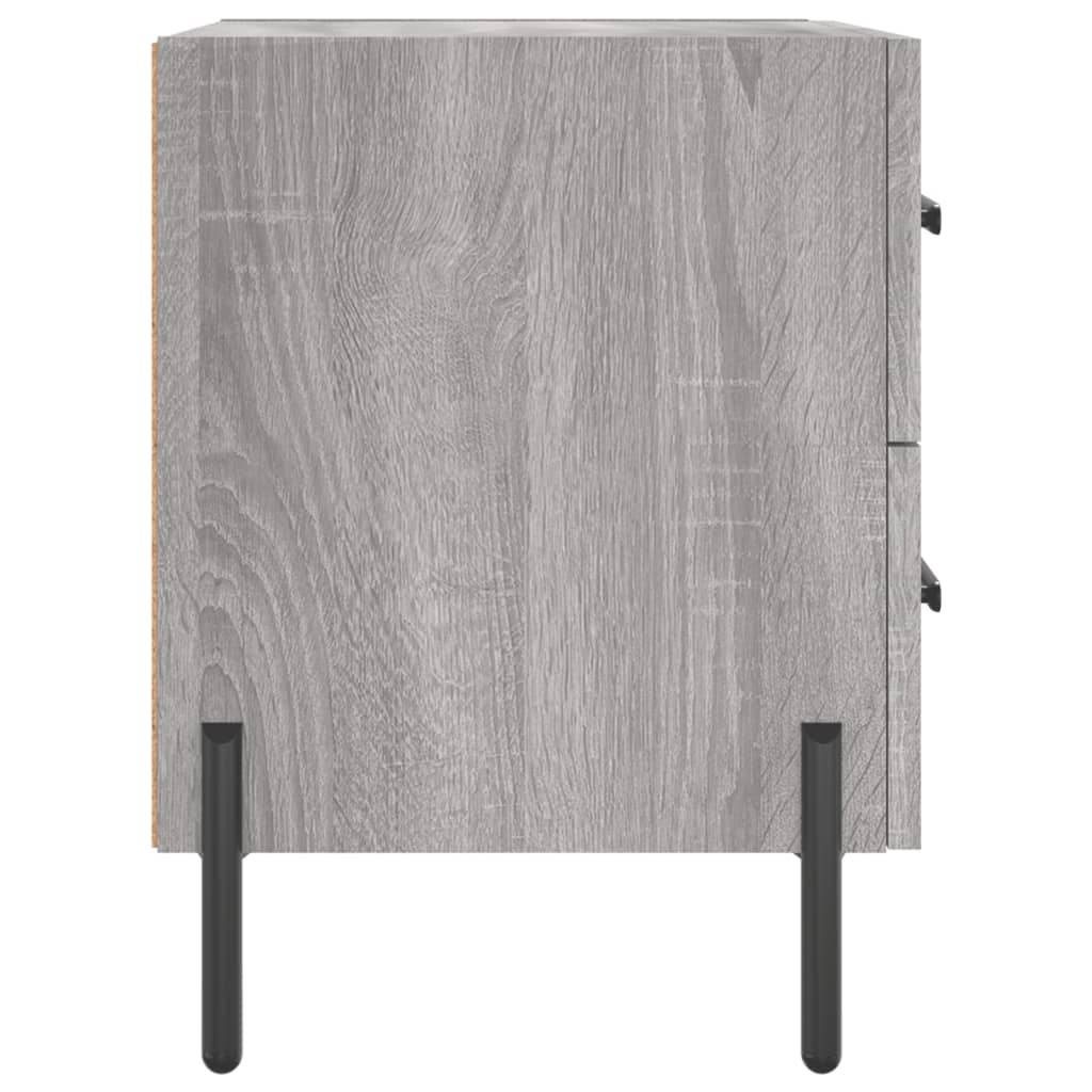 Nachtkastjes 2 st 40x35x47,5 cm bewerkt hout