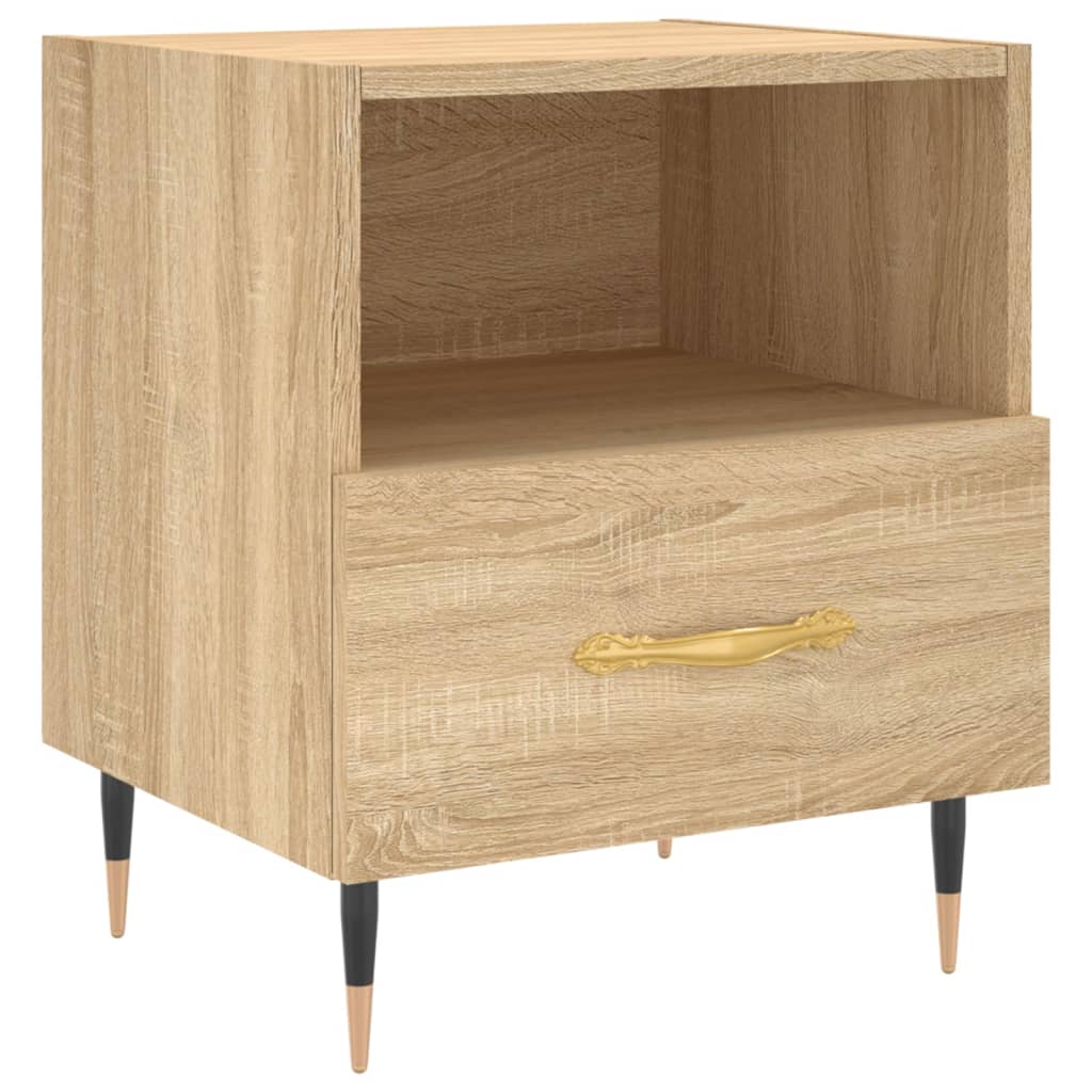 Nachtkastjes 2 st 40x35x47,5 cm bewerkt hout